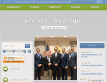 Tablet Screenshot of holmdeltownship-nj.com